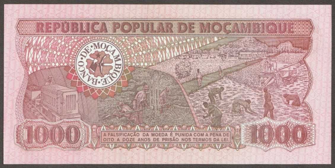 Mozambik 1000 meticais 1980 - AB000 - stan bankowy UNC