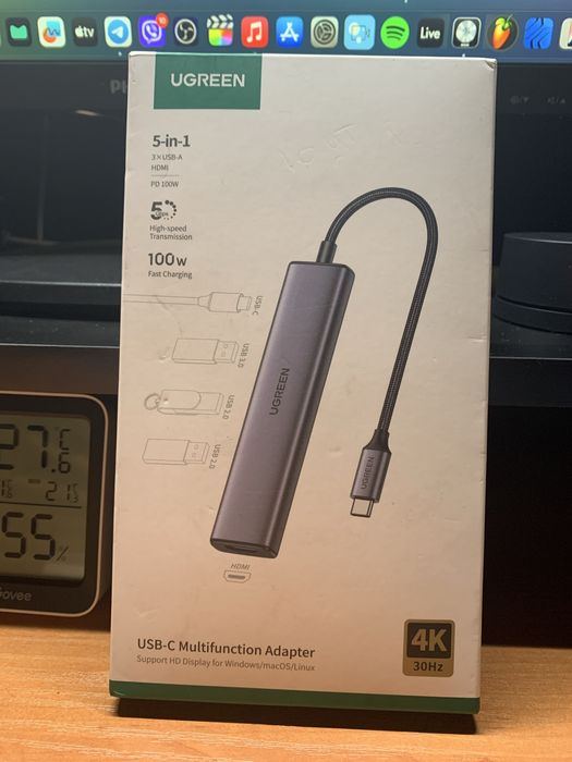 Хаб UGREEN USB C , 5 в 1