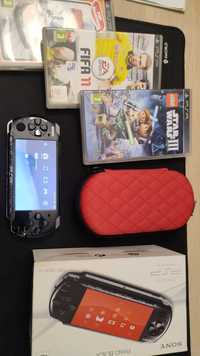 Konsola Sony PSP 3004 slim and lite + gry + pokrowiec