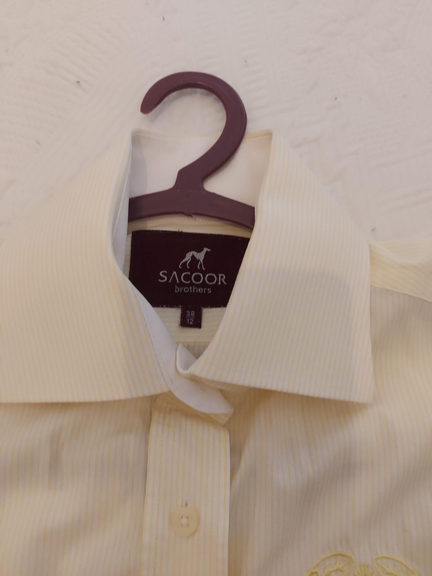 Camisa feminina Sacoor Amarela e Branca  tamanho 38,  excelente