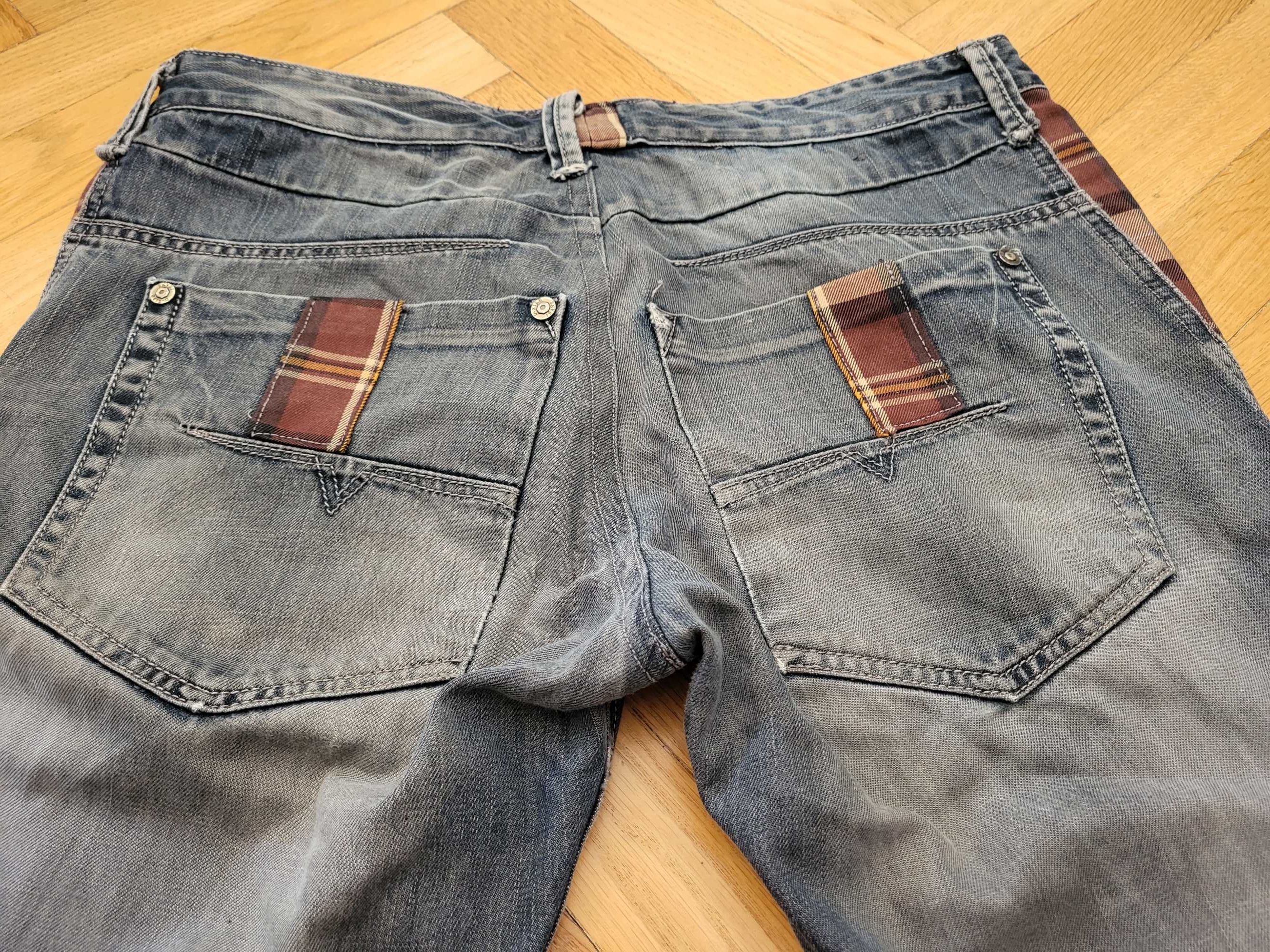 spodnie jeansy męskie (pas 88-90 cm) używane
