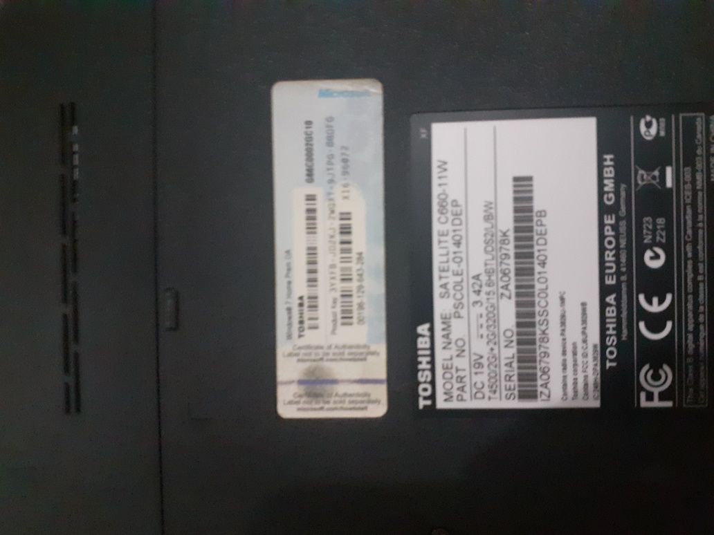Portátil Toshiba