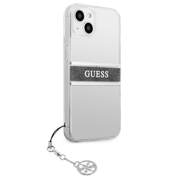 Etui Guess iPhone 13 Mini 5,4" Transparent Grey Strap Charm