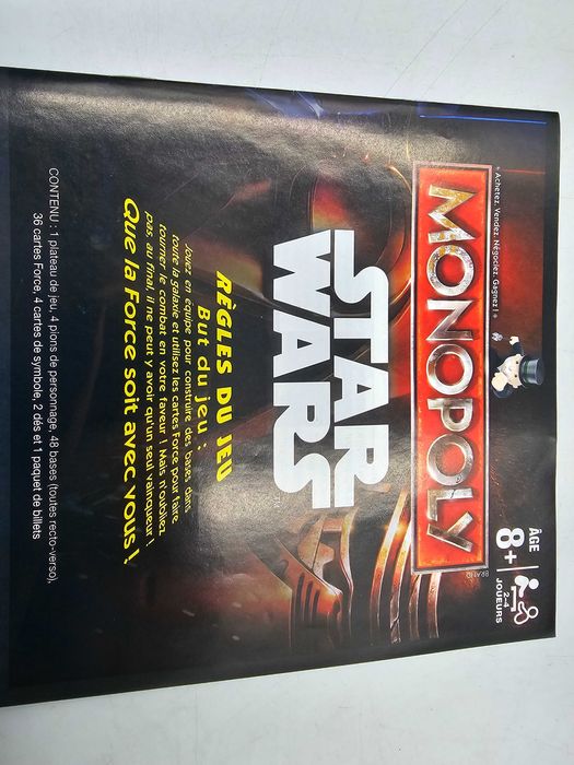 Monopoly Star Wars gra planszowa język francuski