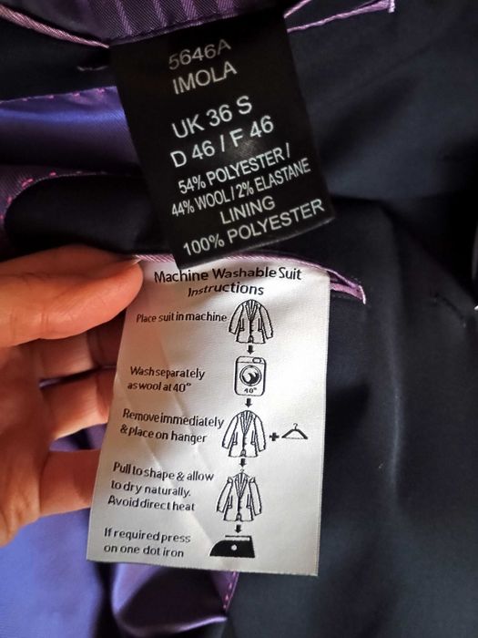 Класичний чорно синій піджак на 44-46 розмір