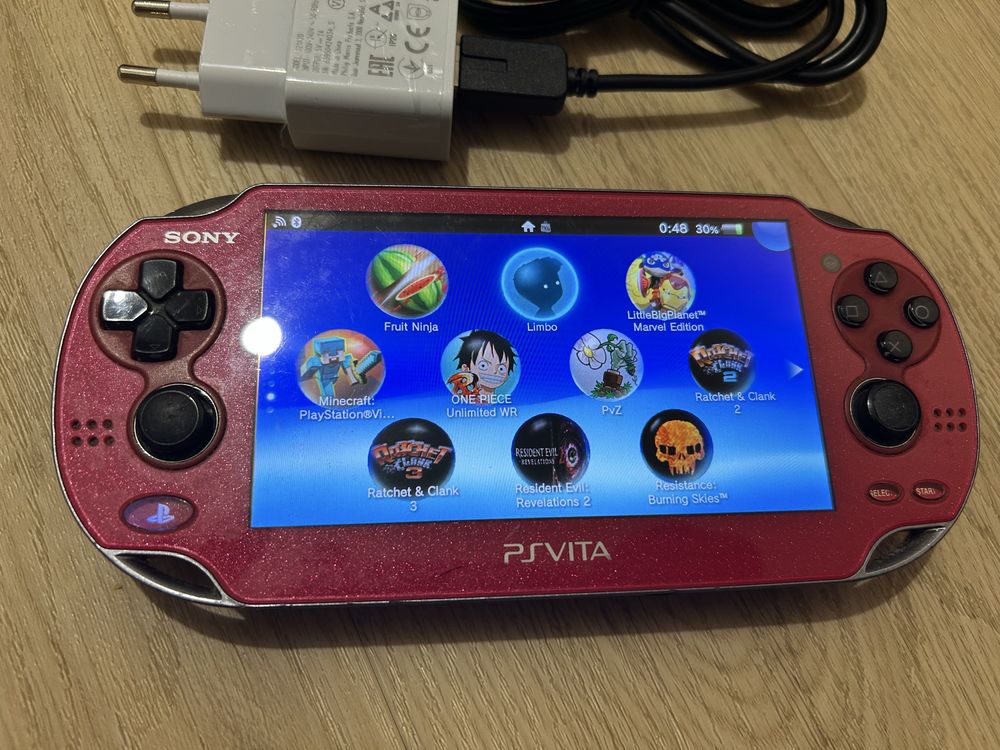 Konsola PlayStation Vita PSV red oled i 34 gry