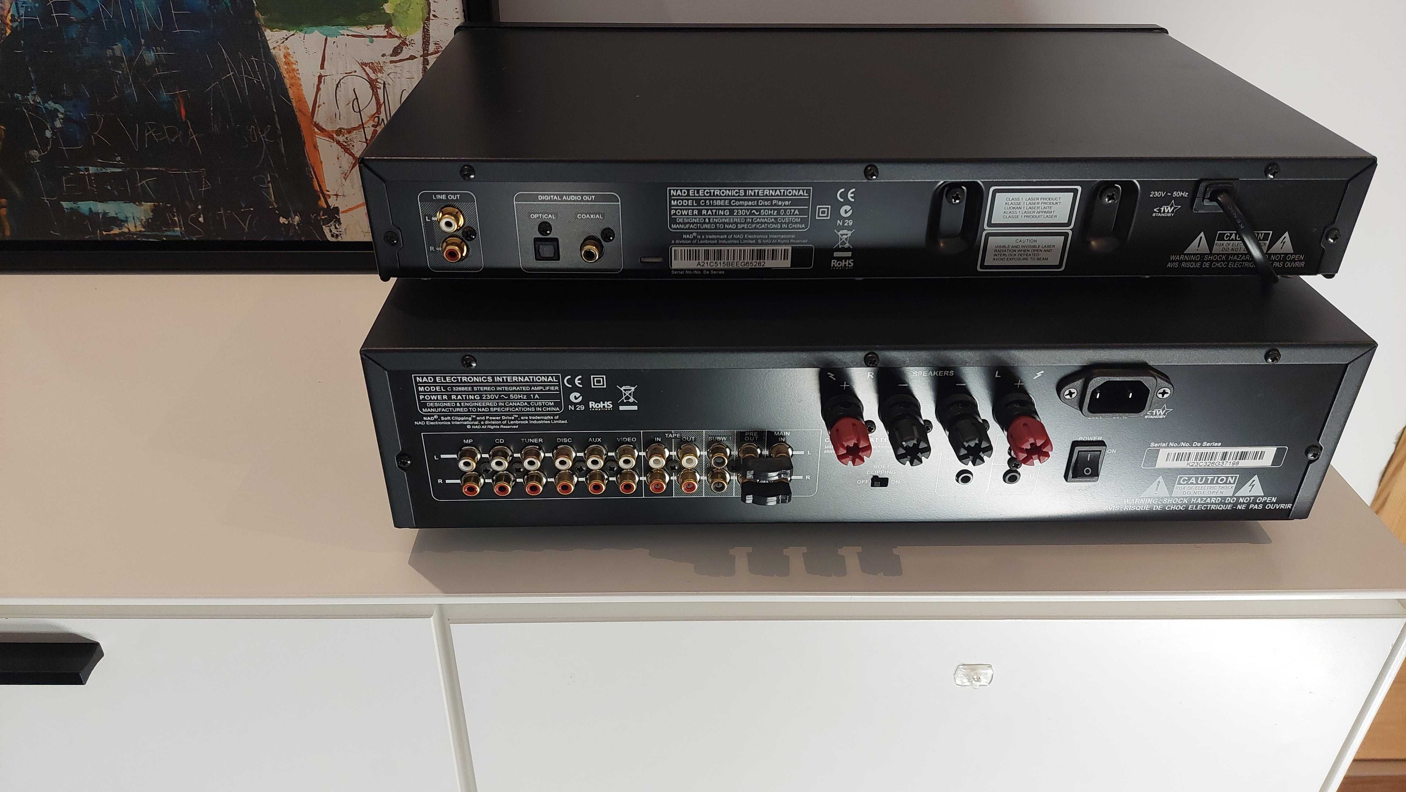 Wieza stereo Nad C326 BEE Nad C515 BEE bowers wilkins 606