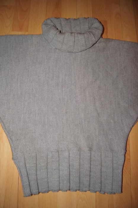 Ciepły sweter nietoperz  szary 40 L 42