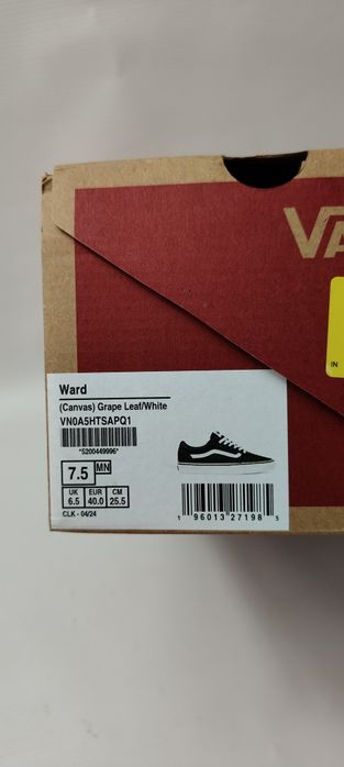 Buty trampki tenisówki Vans Ward Canvas rozmiar 40 wkładka 25,5 cm
