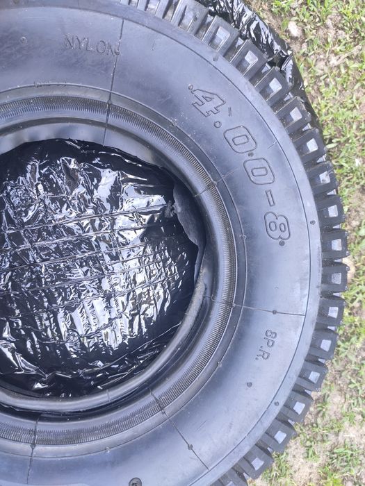Nowa gruba opona do taczki 8 PR 4.00-8 + dętka