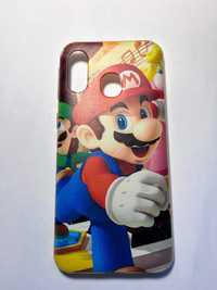 Case etui Samsung A40 motyw Super Mario Bros