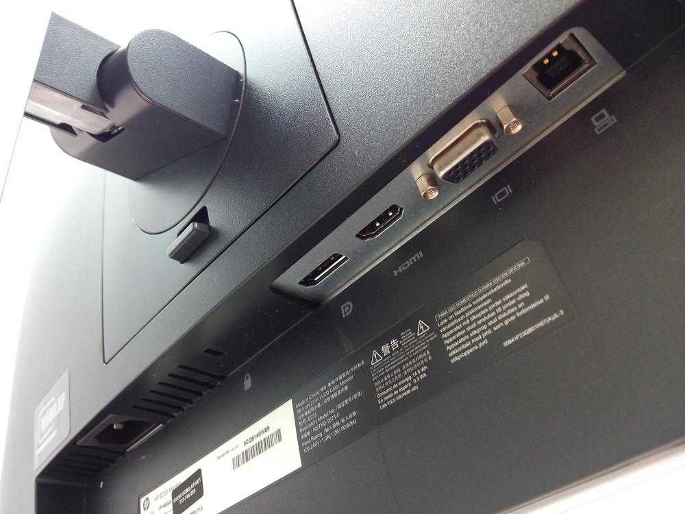 Monitor używany HP e233 23 cale FHD IPS HDMI USB Gwarancja FV