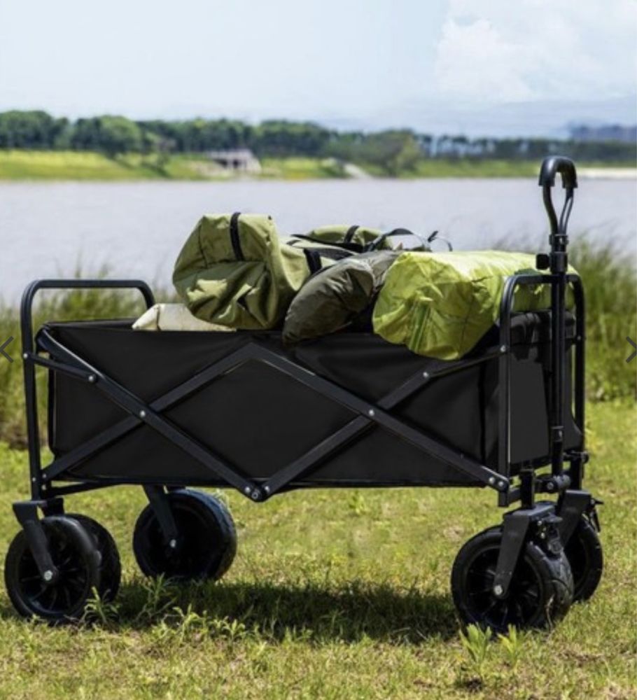 Wózek transportowy składany ogrodowy plażowy metalowy  do 100kg