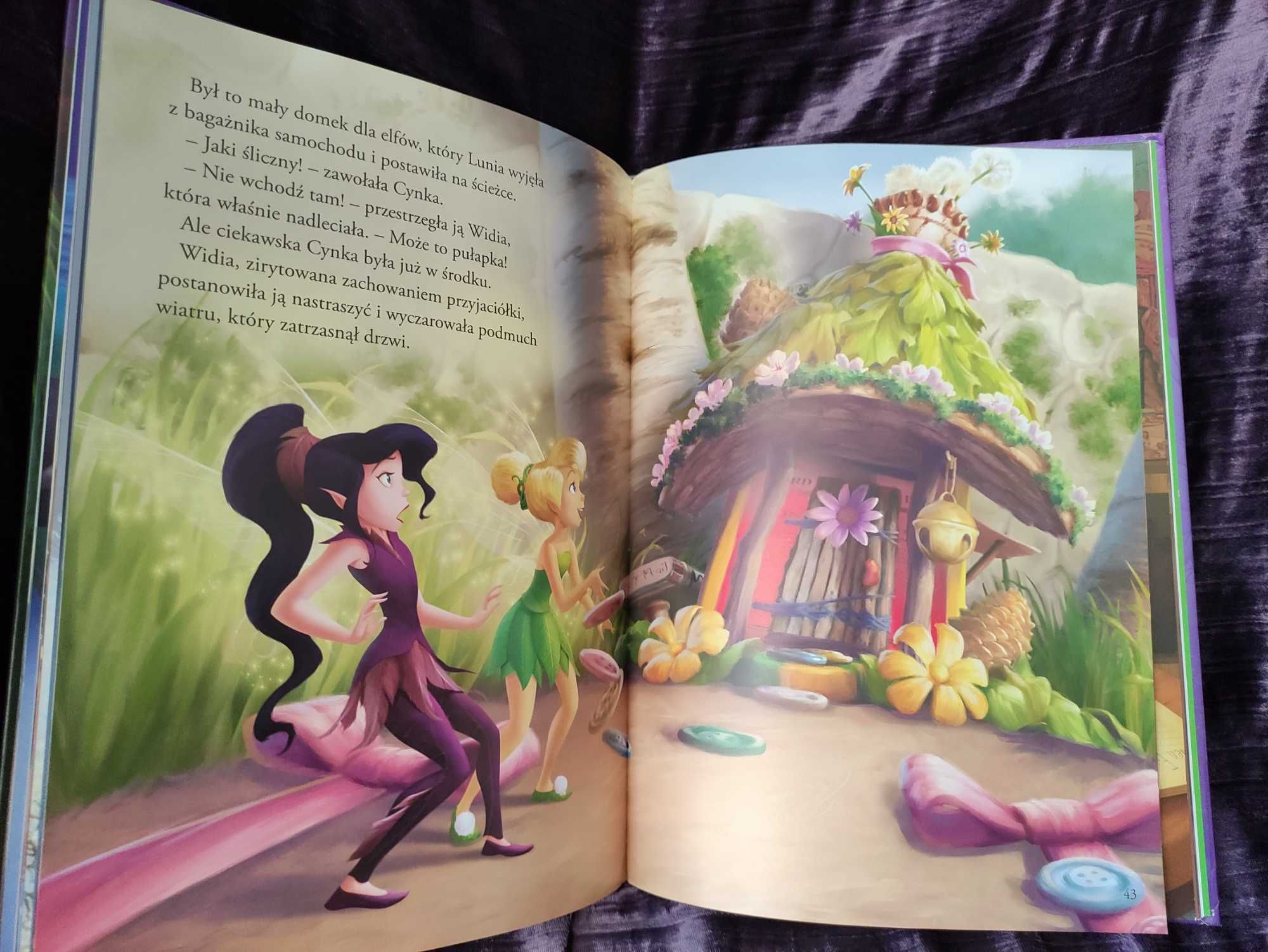 Książka duży format, Dzwoneczek Disney, bajki baśnie twarda oprawa