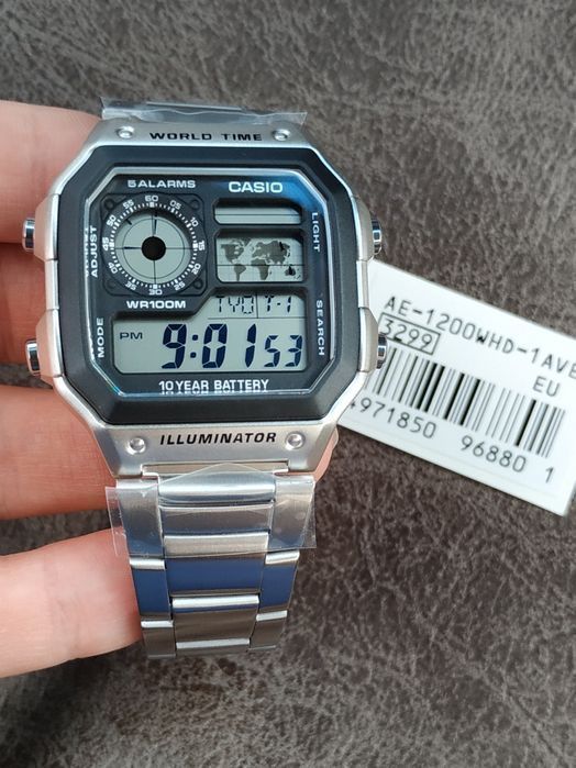 Часы мужские Casio AE-1200WHD-1 WR 100M/10Bar Оригинал Гарантия Касио