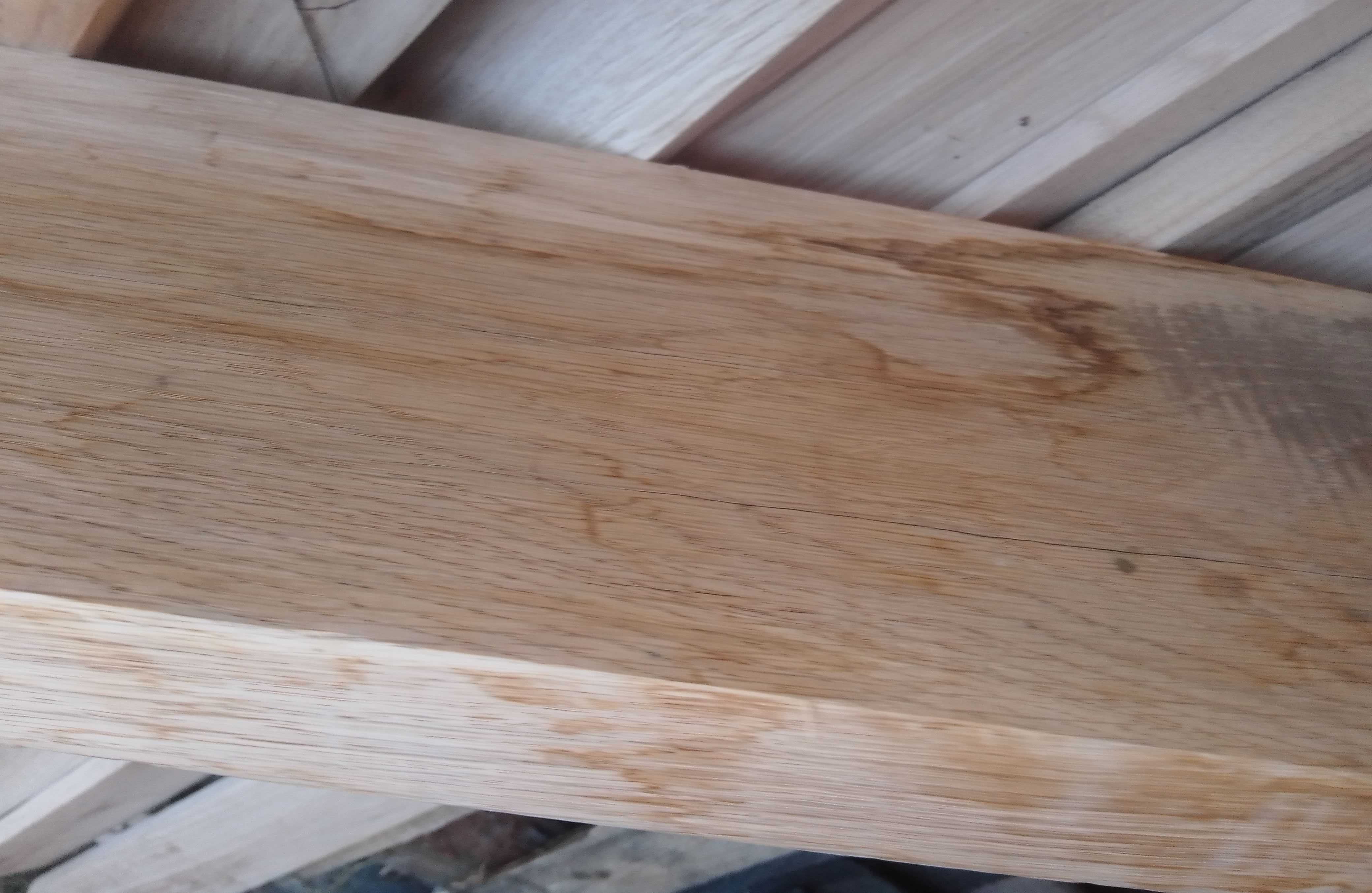 Gruba półka dębowa 90 cm, gładka, wysyłka