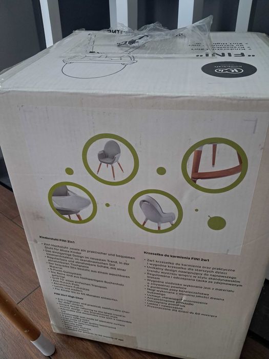 Krzesełko dla dziecka krzesełko do karmienia  Kinderkraft Fini