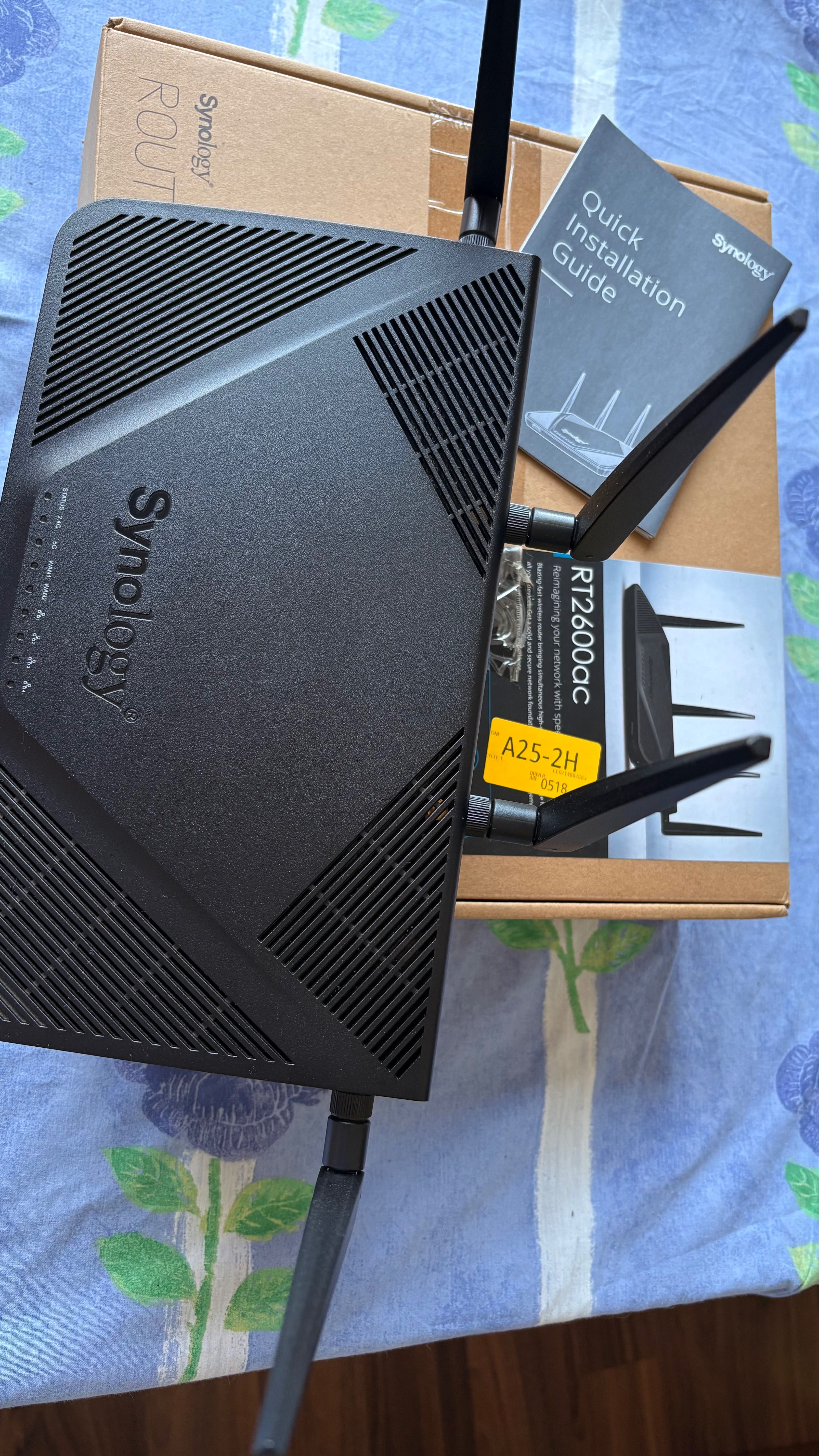 Router Synology RT2600ac – completo, como novo