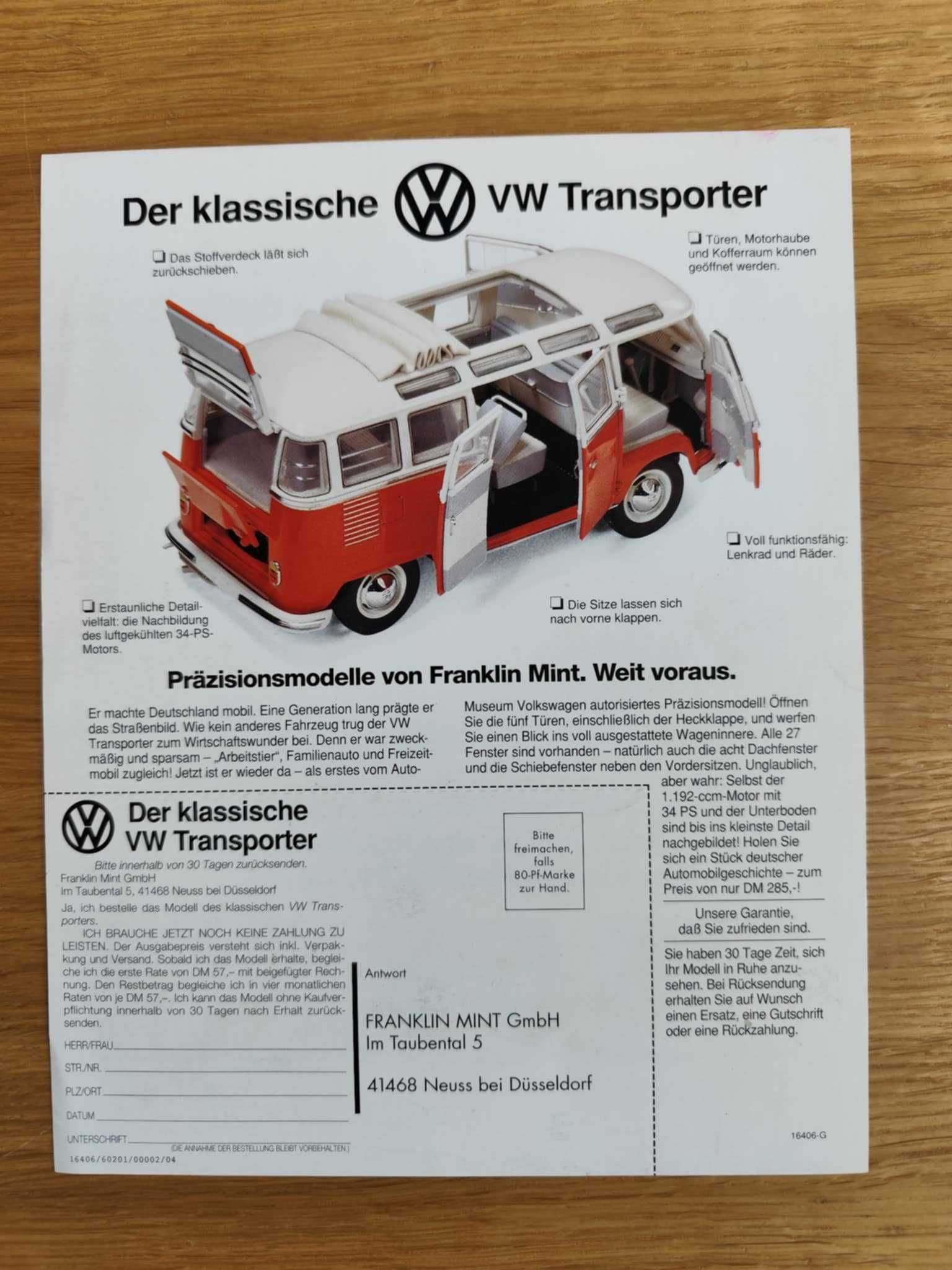 Ulotka Volksvagen Transporter