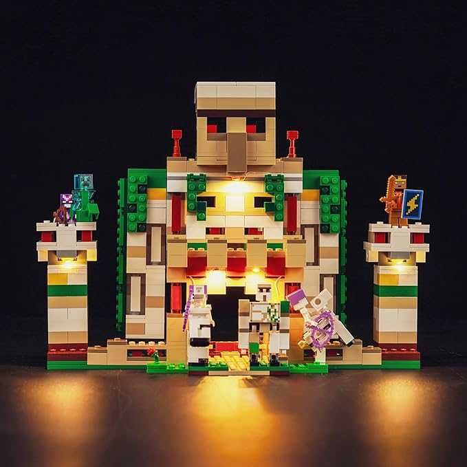 Zestaw LED do Lego 21250 Minecraft Forteca Żelaznego Golema 713