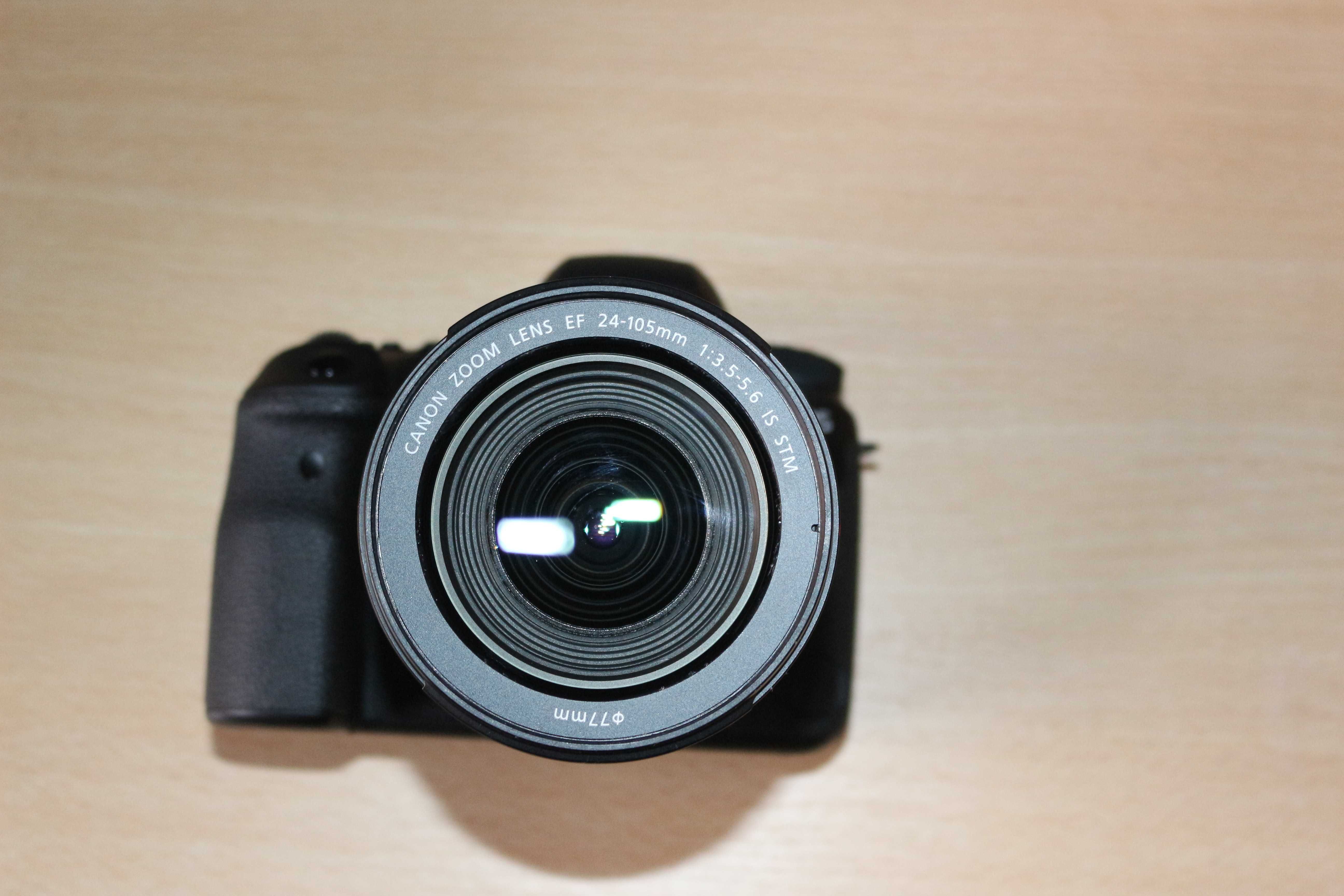 Canon 6D Mark II + 24-105 IS SMT + 2 Baterias + Carregador.