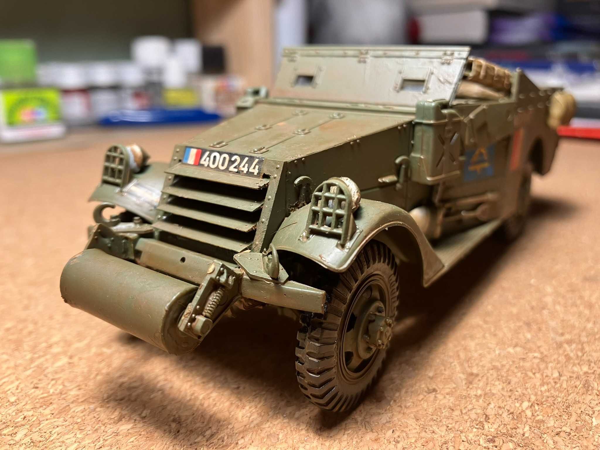 Model do sklejania pojazd M3 Scout Car czołg Zvezda Tamiya Italeri