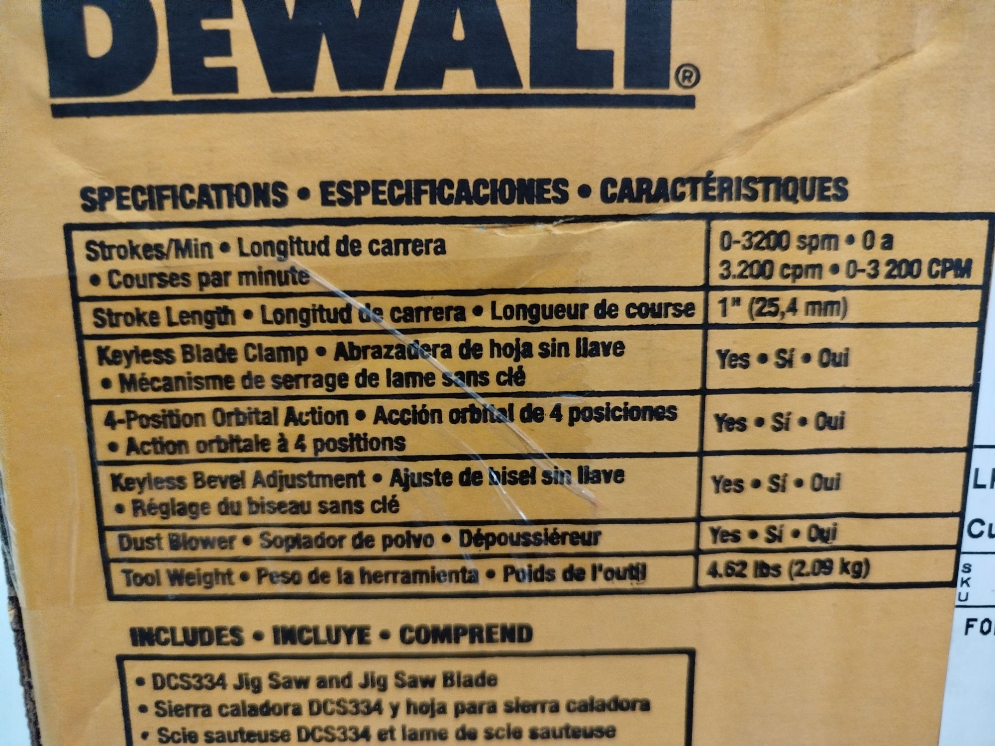 DeWalt DCS334 20V Max XR лобзік Оригінал США