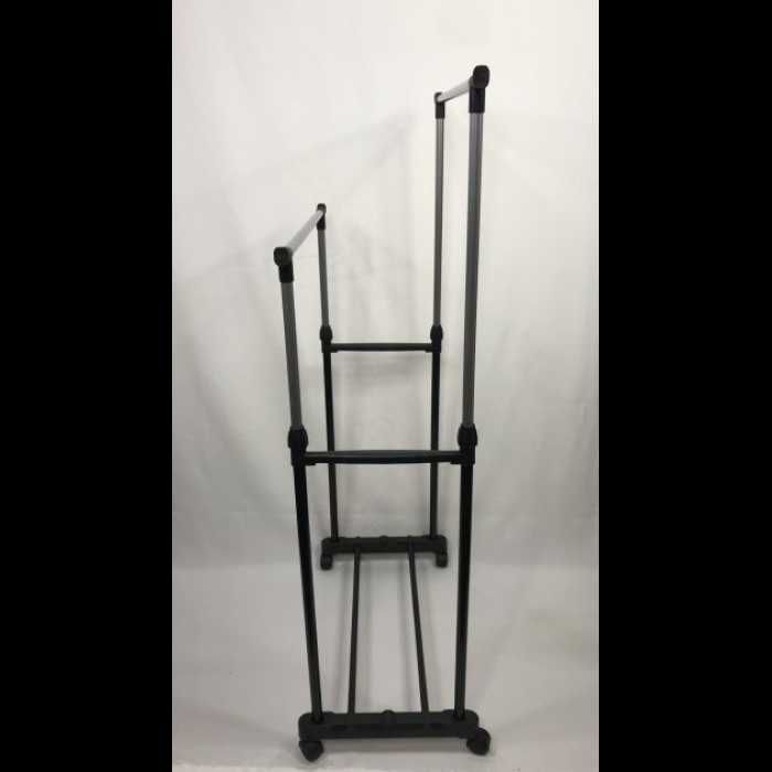 Телескопическая вешалка стойка для одежды напольная