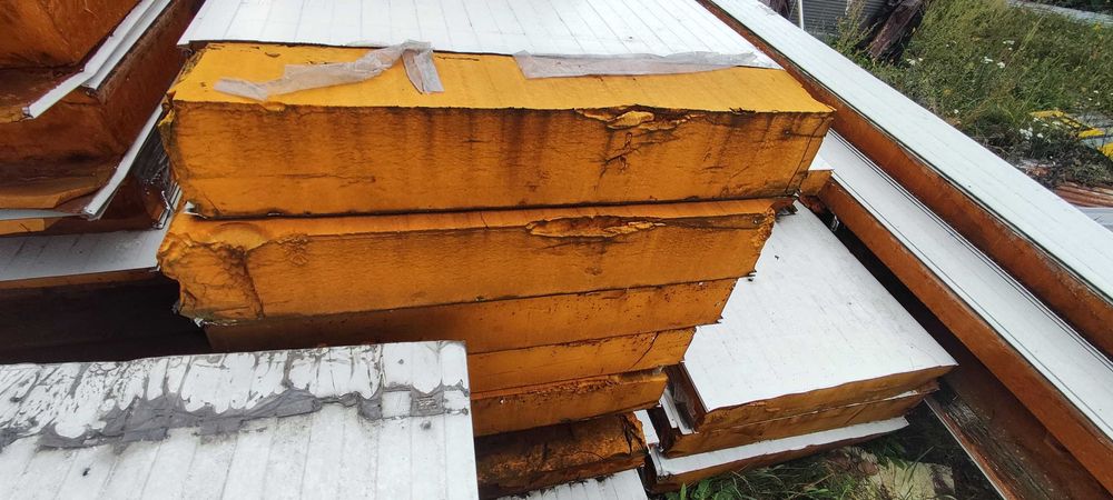 Płyty warstwowe 20cm z demontażu hali magazynowej