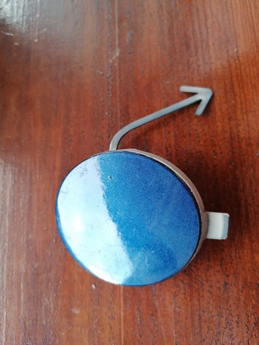 Zaślepka zderzaka haka przód Skoda Fabia II 2 Roomster Niebieska org