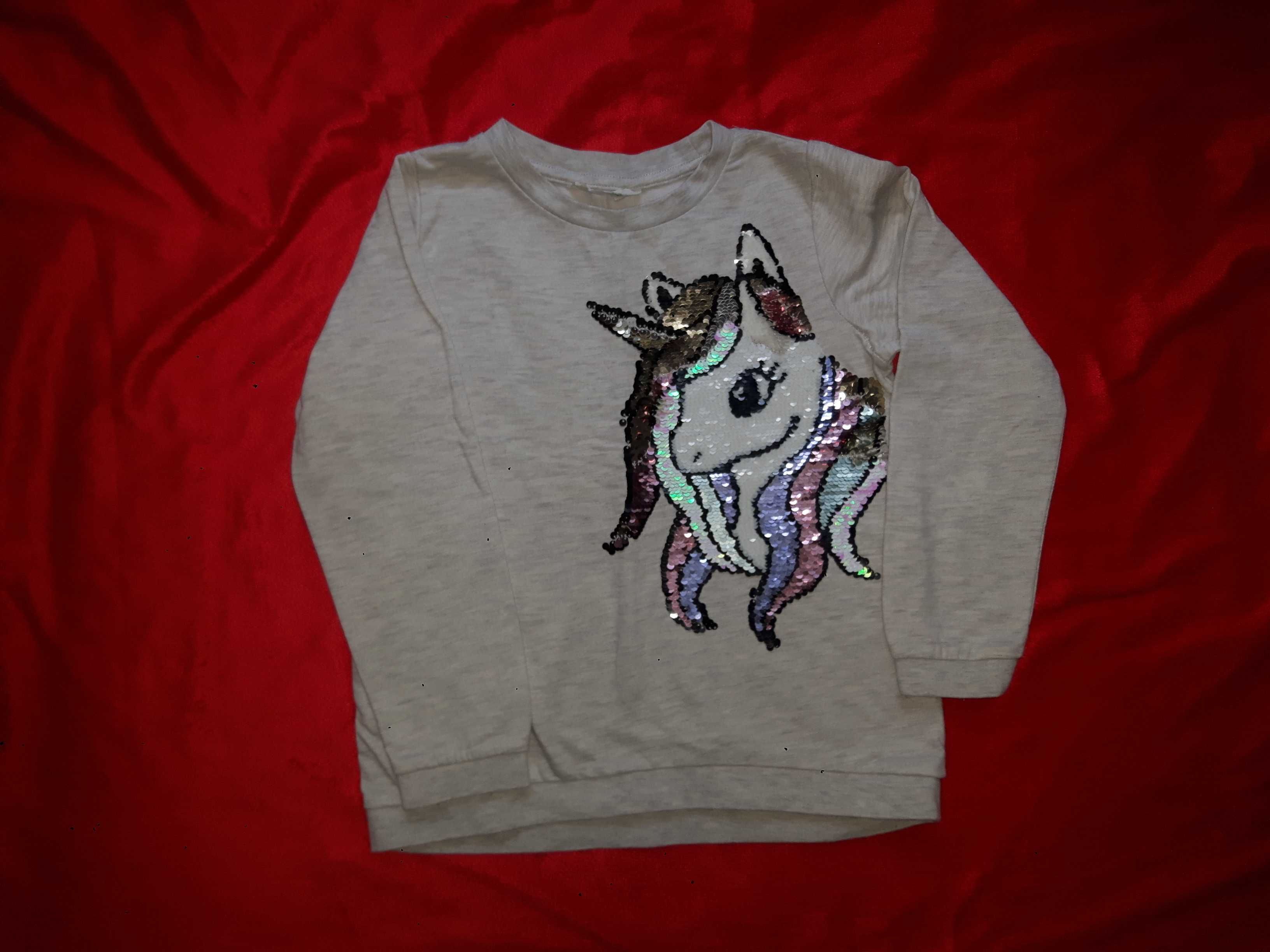 Bluza z jednorozcem r.122/128
