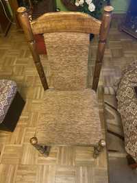 Krzesła drewniane tapicerowane 4 szt