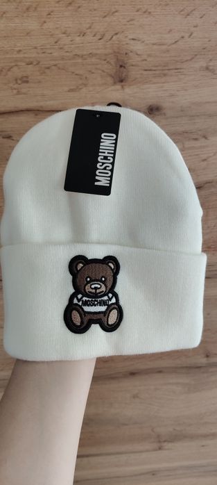 Jesienno-zimowa czapka beanie z misiem Moschino Unisex