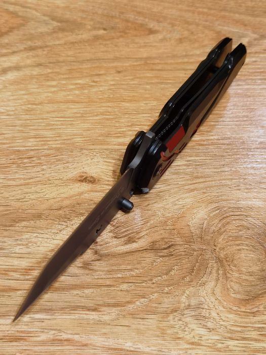 Nóż ratowniczy sprężynowy 3/7Cr17Mov