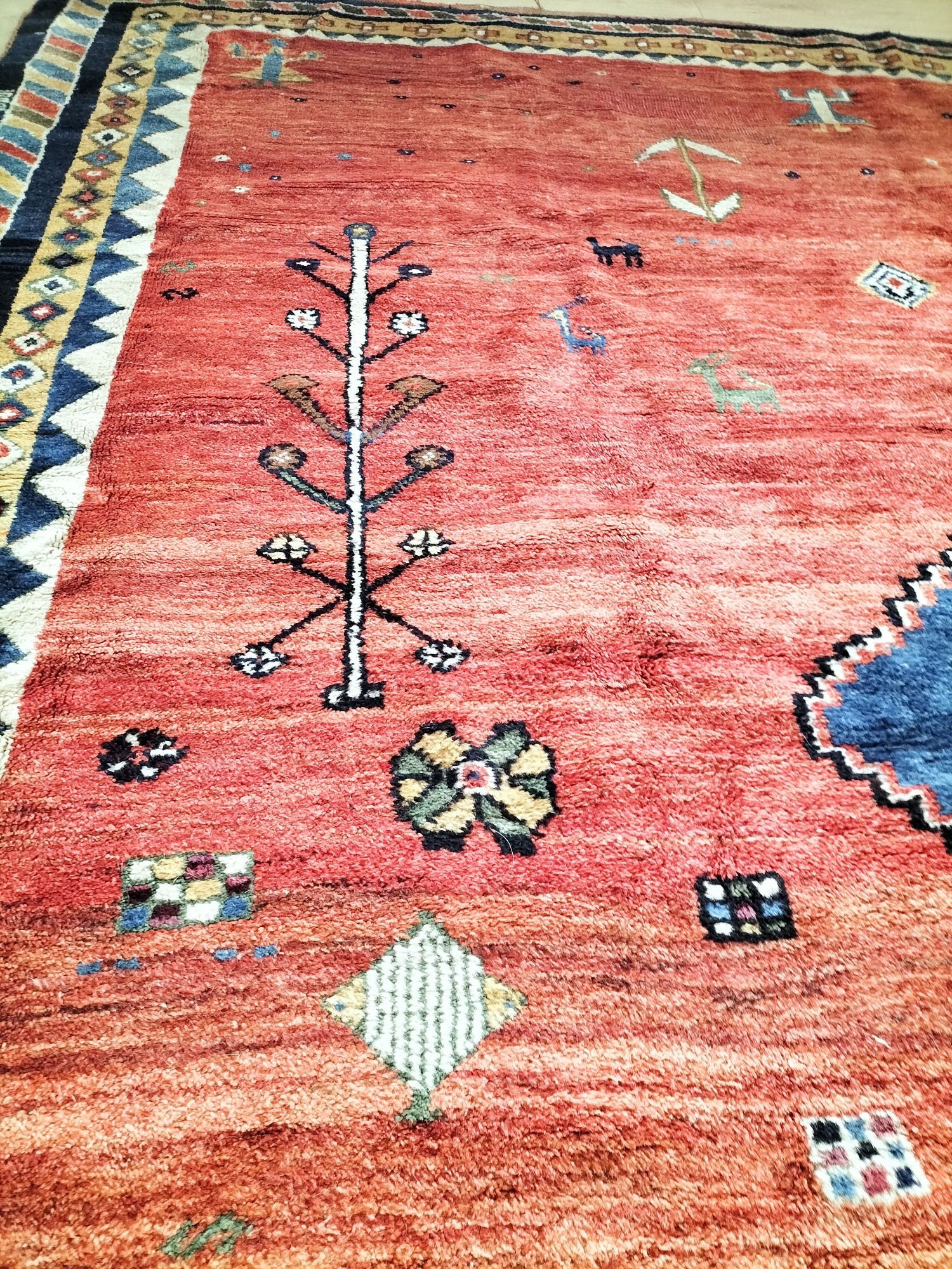 Perski ręcznie tkany wełniany dywan Gabbeh 210x240cm