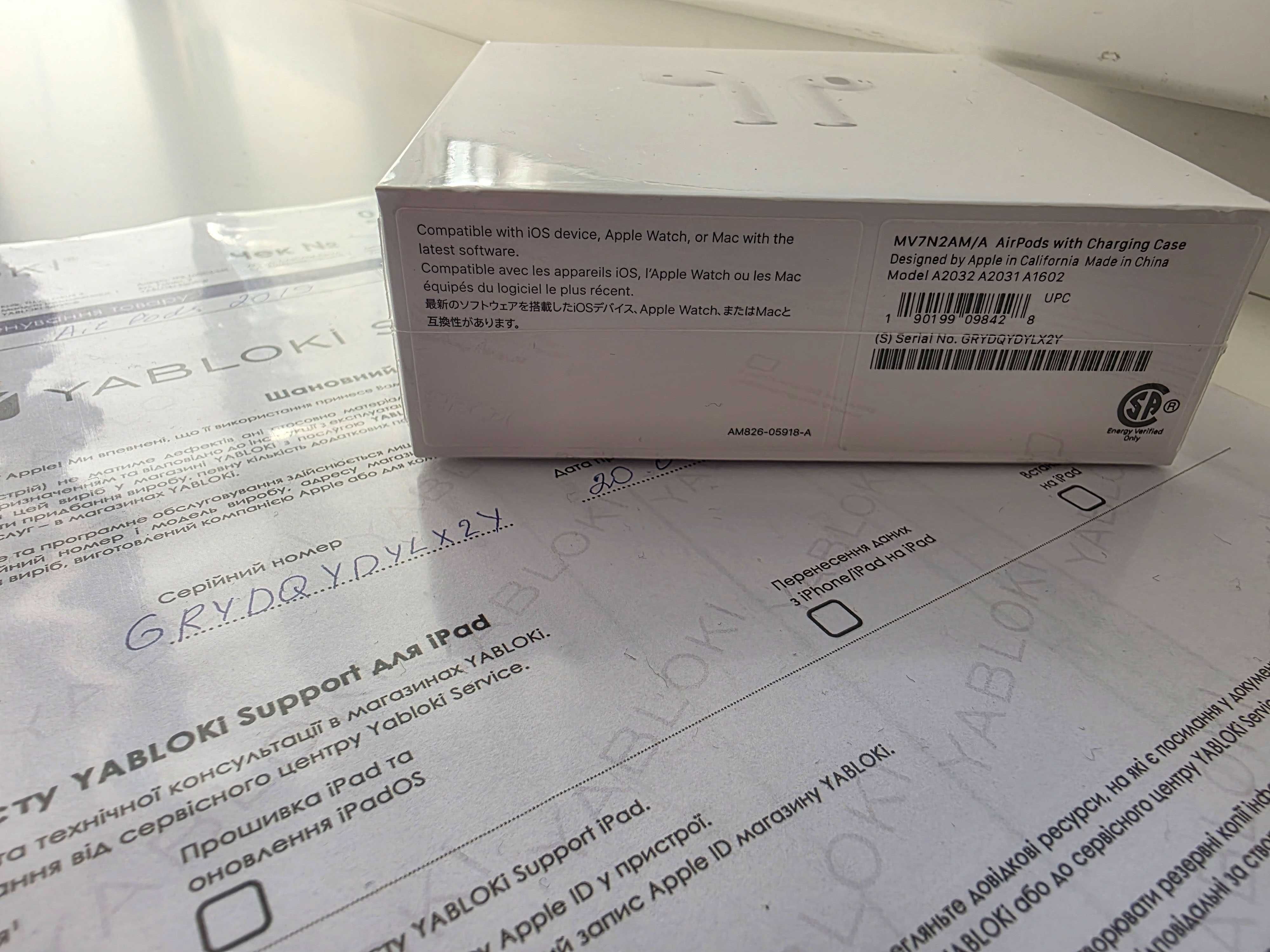 Apple Airpods 2 Оригинал. Идеальное состояние! Почти не использовались