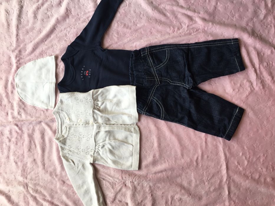 Набор george, кофточка, джинсы, бодик, костюм