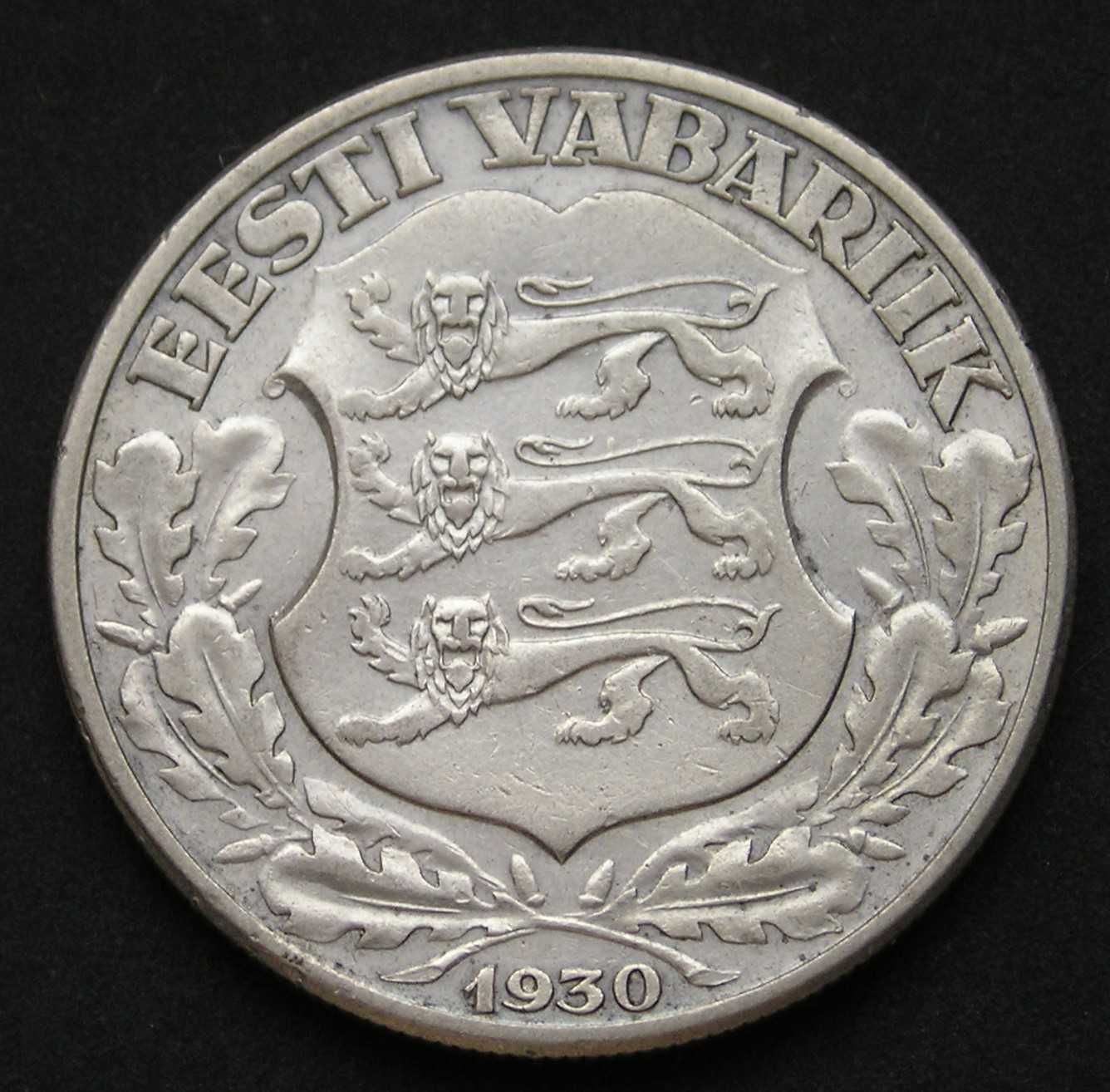 Estonia 2 korony 1930 - srebro