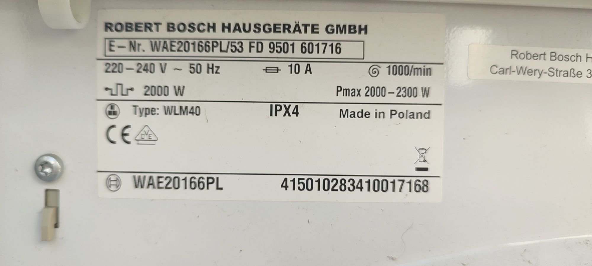 Moduł panel programator do pralki Bosch Serie 4