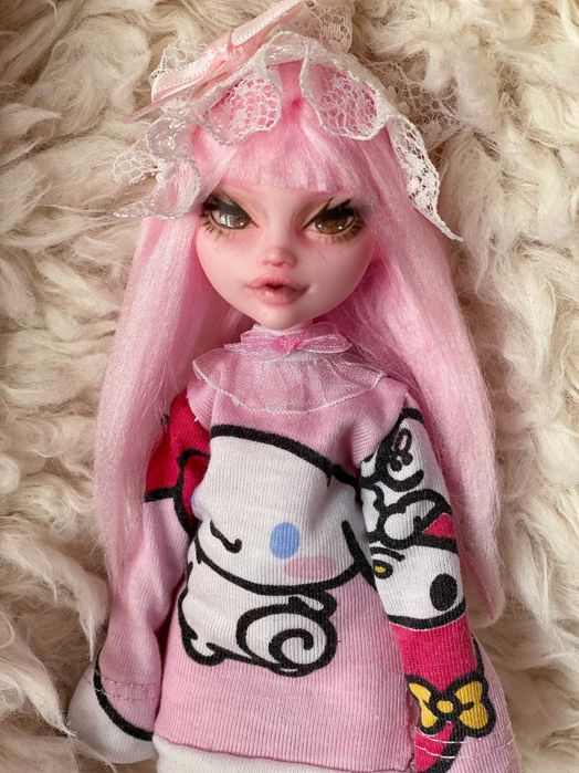monster high lalka draculaura my melody g3 ooak custom repaint
