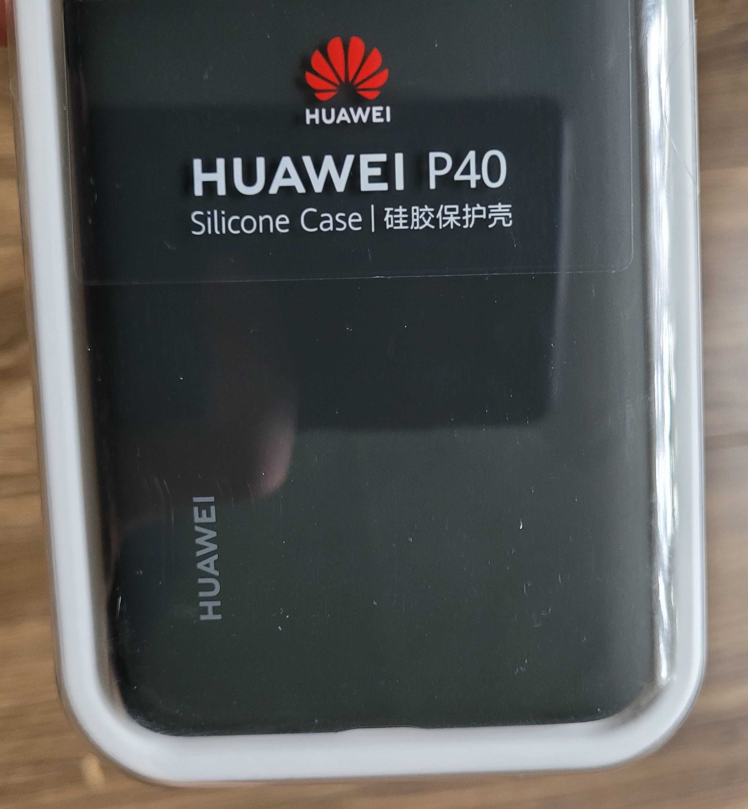 Etui Huawei Silicone Case do Huawei P40 nowe czarny sylikonowe