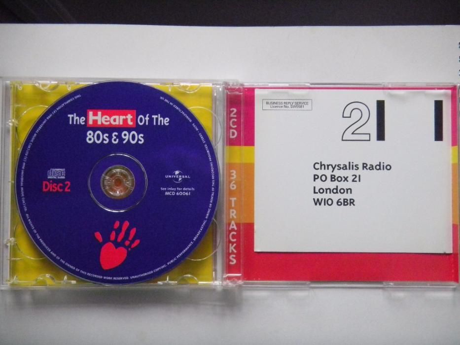 CD фирменный The Heart Of The 80s & 90s 2CD Англия