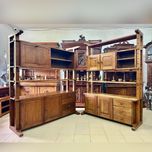 Стелаж дуб сирна шафа 3329 стеллаж дерево сырный шкаф 3330