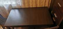 Stół drewniany 80 x 140 (dokładka 40 cm) z 4 krzesłami
