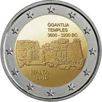 Moeda 2€ - Malta Ggantija Temples 2016