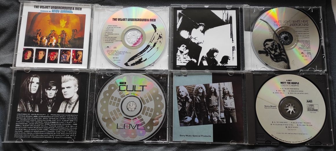 Velvet Underground, Television, David Bowie, The Cult. Фирменные CD
