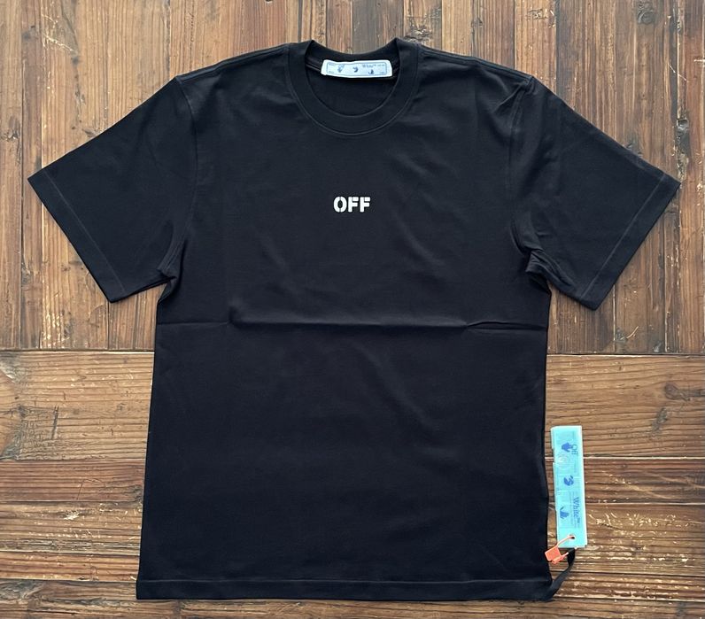 T Shirt Off de Homem Preta