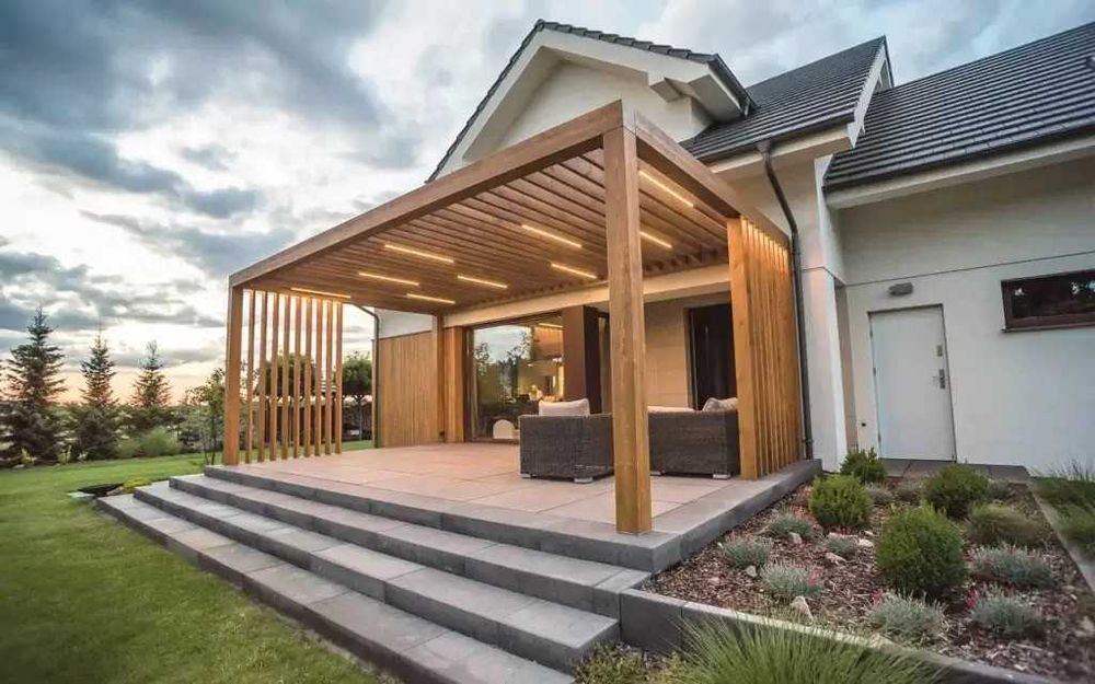 Altana Wiata Ogrodowa Domek Garaż Drewniany Pergola Zadaszenie