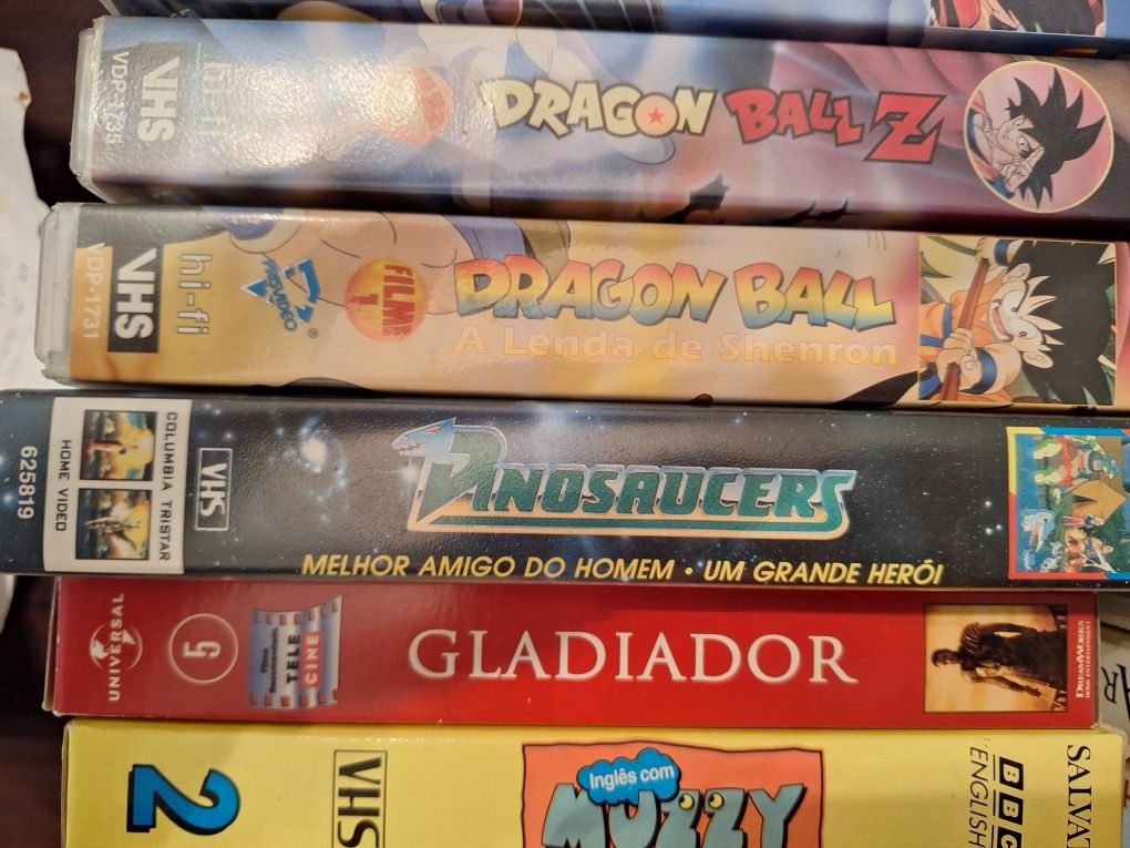 Cassete vhs Dragon Ball Disney outras antigas vintage
