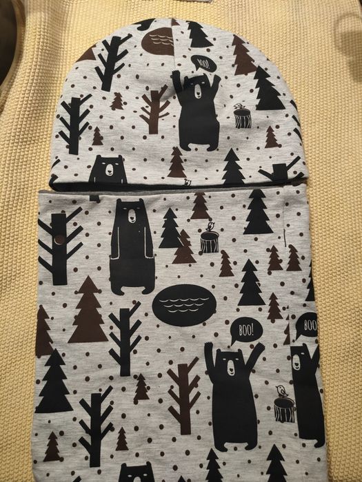 Komplet czapka i komin dla chłopca